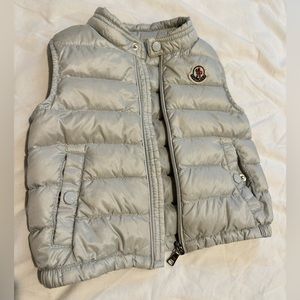 Authentic Moncler baby down vest 12/18 month